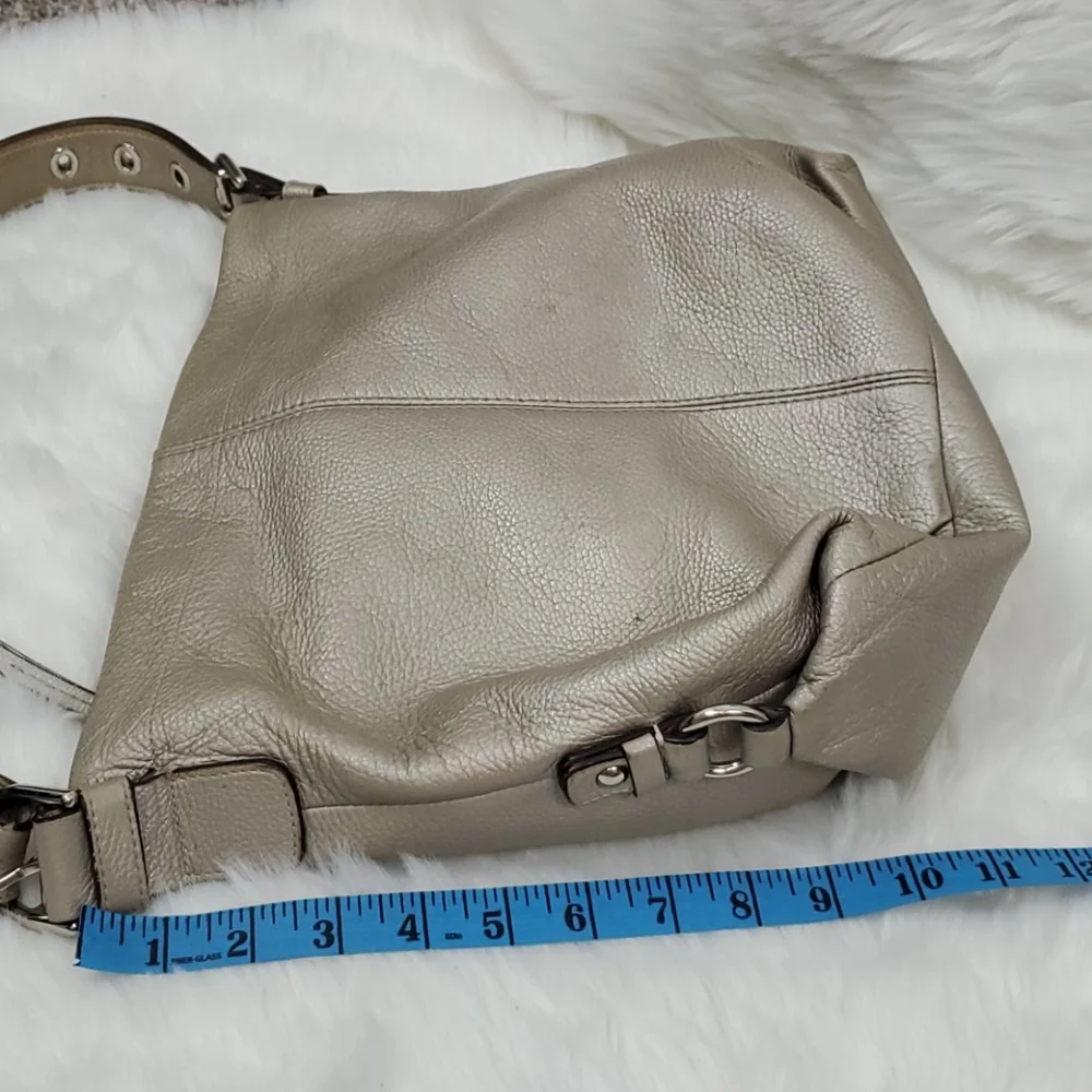Coach metallic leather